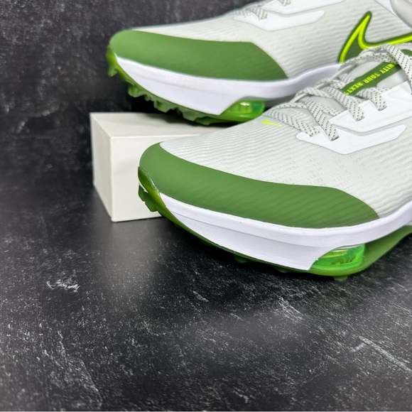 AIR ZOOM INFINITY TOUR NEXT% MENS SPIKED GOLF SHOES SIZE 11 WHITE TREELINE GREEN - Picture 5 of 10